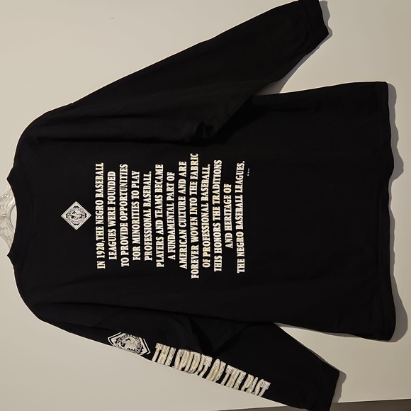 Baltimore Black Sox The Negro League long sleeve black t shirt XXL Museum Merch - Picture 3 of 9